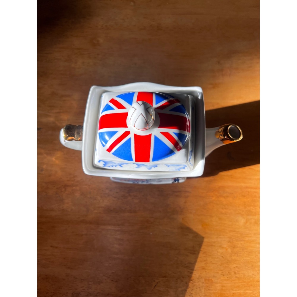 Sadler London Heritage Teapot England Union Jack British Bus Ceramic 4660 - Picture 3 of 6